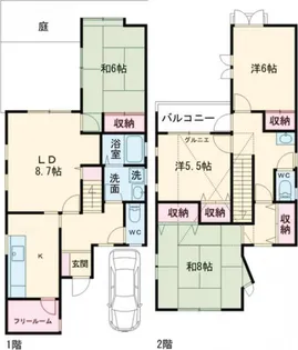 東京都杉並区今川1【一戸建】の間取り