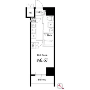 ハーモニーレジデンス横浜みなとみらい【7階】の間取り