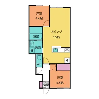 仮称)ロクハウス中央町【1階】の間取り