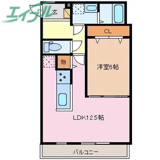 グラン・ルミエール【2階】の間取り