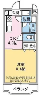 エスポワール原【1階】の間取り