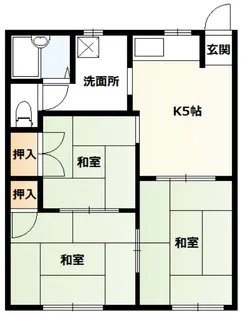 ウエストコータース【1階】の間取り
