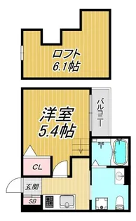 クレア瓦宮【1階】の間取り