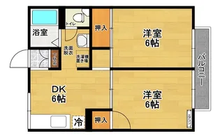 サンライズコーポ【1階】の間取り