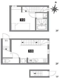 東京都世田谷区北烏山3【アパート】の間取り