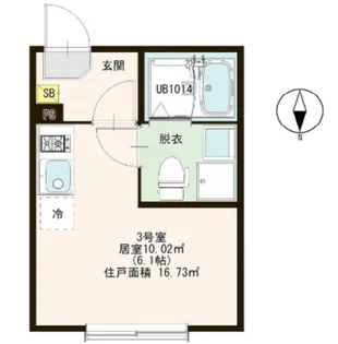 ハーモニーテラス北小岩XV【3階】の間取り