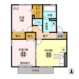 リビングタウンみどりの【1階】の間取り