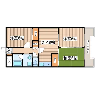 小鶴館【6階】の間取り