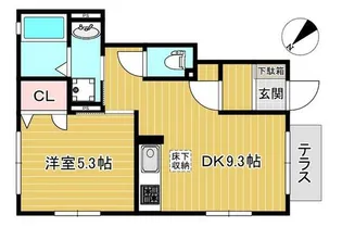 ブランシャルム【1階】の間取り