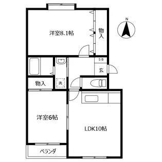 ベルリーフI【2階】の間取り