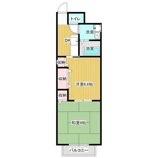 プロシード北町【2階】の間取り