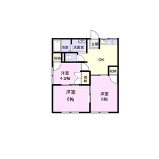 ビューラー王子台【1階】の間取り