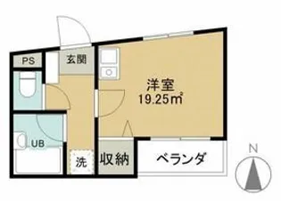 モンシャトー参番館【2階】の間取り