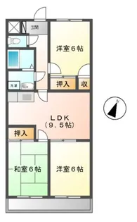 ロイヤルゆき【2階】の間取り