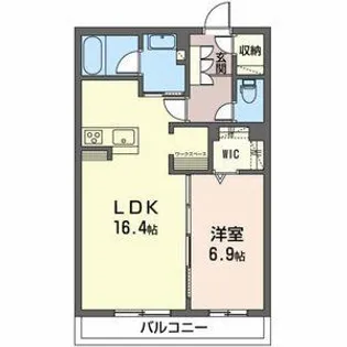 プロヌーブ西富田【2階】の間取り