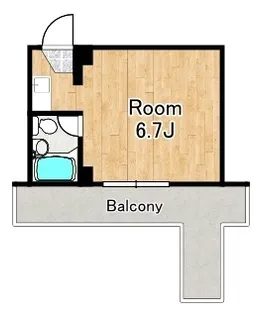 レガーレ大正【5階】の間取り