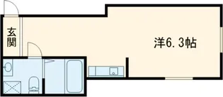 1Kの間取り画像