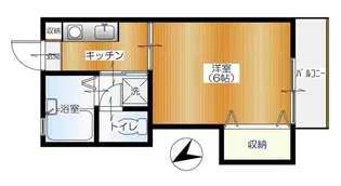 メゾンポワール【1階】の間取り