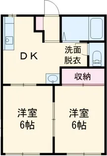レジデンス北河原【2階】の間取り