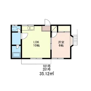 ハイムコオリナ【2階】の間取り