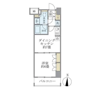 東京都杉並区和田1【マンション】の間取り