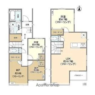 埼玉県さいたま市北区日進町2【一戸建】の間取り
