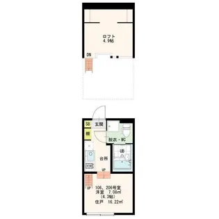 Chocolat Akabane【2階】の間取り