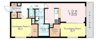 Shamaison Kirsche【1階】の間取り