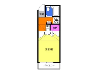 レオパレス古賀【2階】の間取り