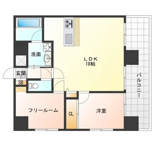 大阪府大阪市福島区福島3【マンション】の間取り