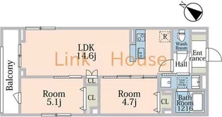 東京都江戸川区北葛西1【マンション】の間取り