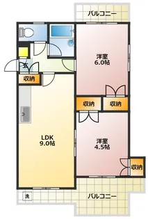 ハイツインディゴ【3階】の間取り