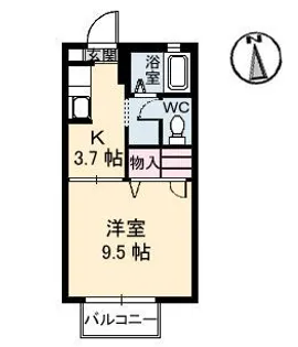 インペリアル C棟【1階】の間取り