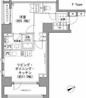 東京都中央区八丁堀3【マンション】の間取り