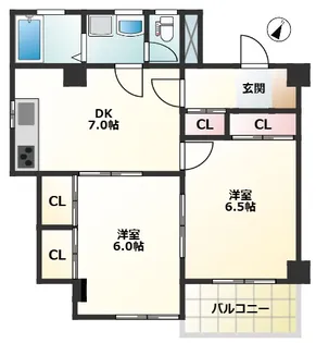 fleurage フルラージュ【1階】の間取り