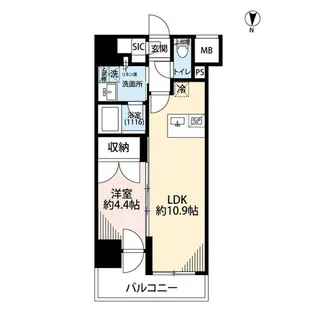 プレール・ドゥーク亀戸VI【5階】の間取り