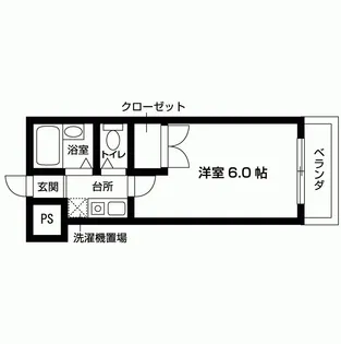 1Kの間取り画像