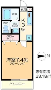 Pine Avenue【2階】の間取り