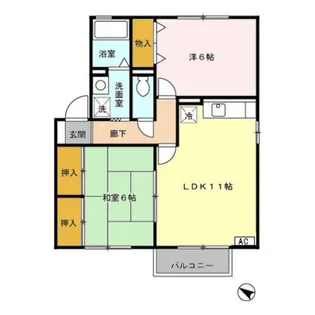 ウィンズヒル B棟【2階】の間取り