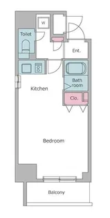 レジディア大井町【2階】の間取り