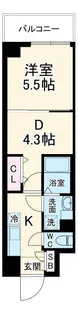Alivis浦安【2階】の間取り