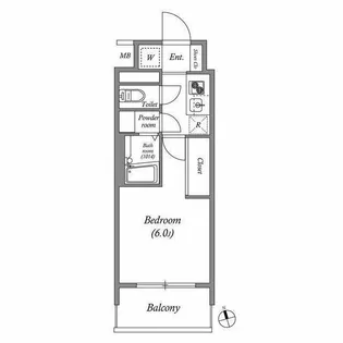エスタート品川南大井【8階】の間取り