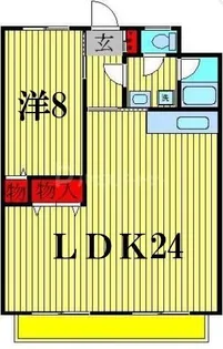 ブルーヒルズ【4階】の間取り