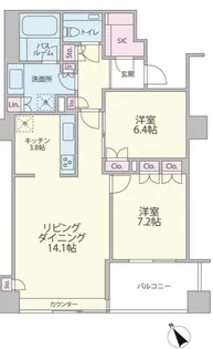 ザ・神宮前レジデンス【7階】の間取り