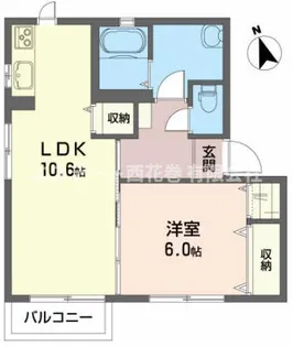 グランポルテA【2階】の間取り
