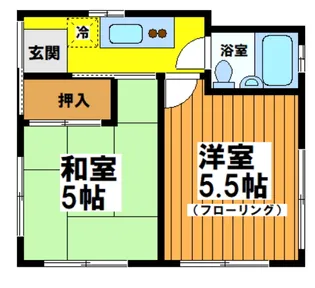 沢田ハウス【2階】の間取り