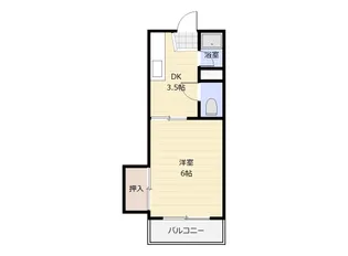 アルス極楽C棟【1階】の間取り