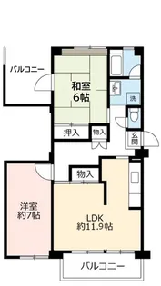 URポートアイランド【9階】の間取り