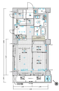 アスブルーム奥浅草【6階】の間取り