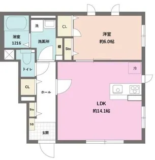 コンフォートSJ I【1階】の間取り